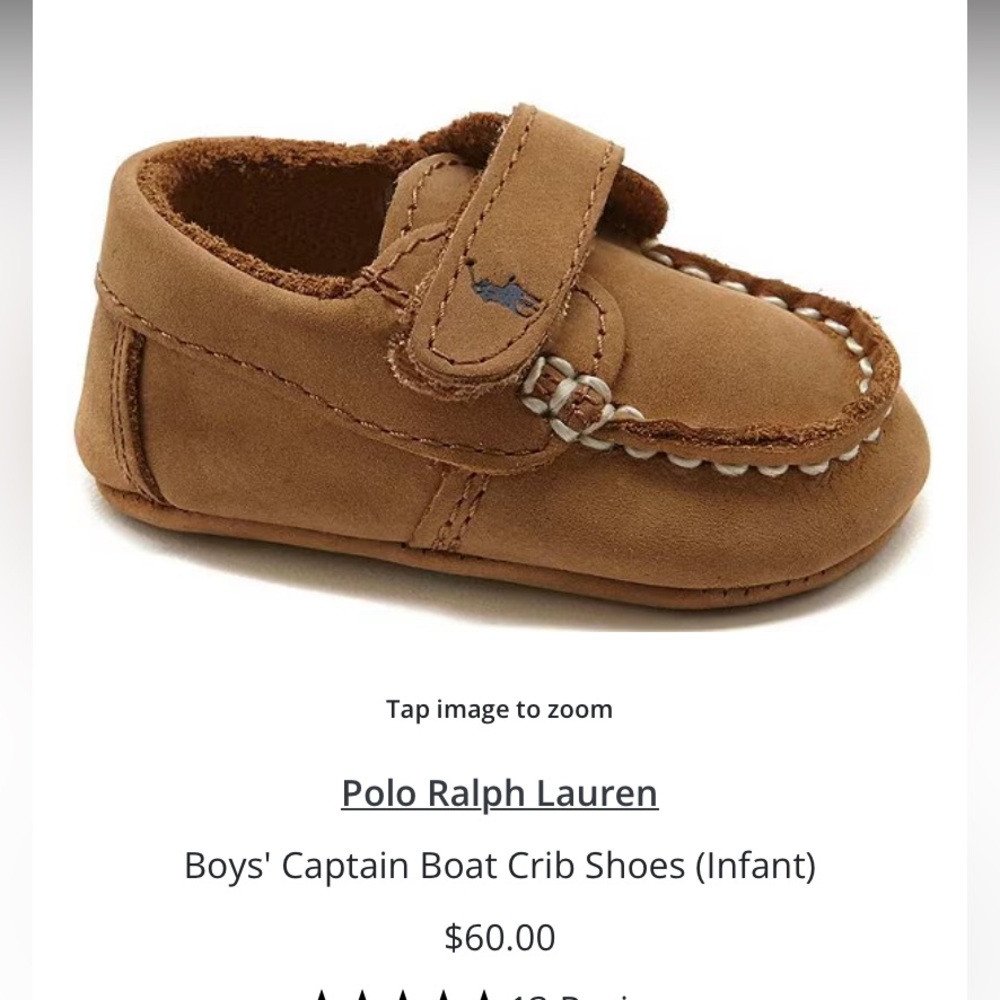 Ralph Lauren Tan Baby Walker Shoes